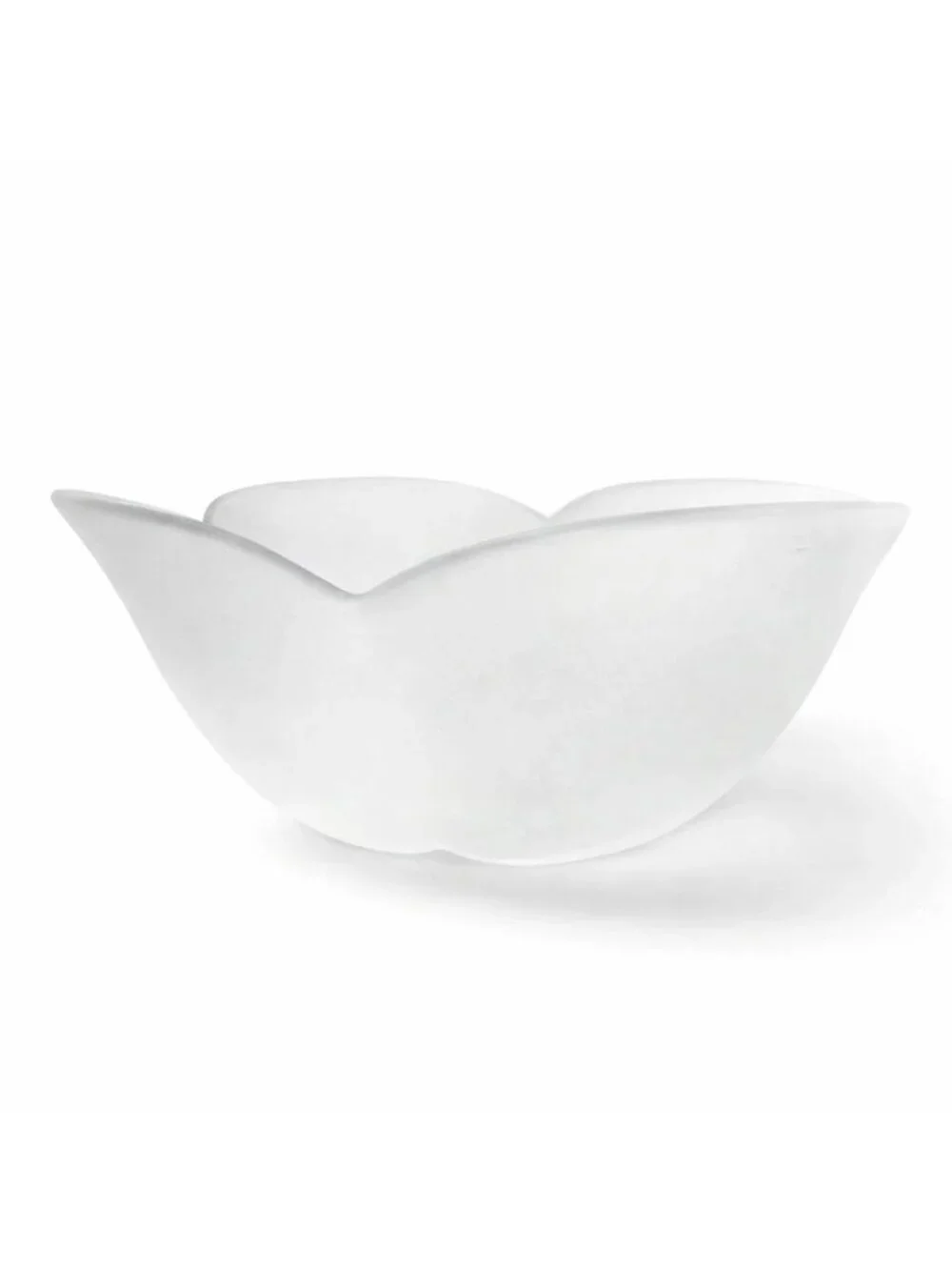 Vintage Frosted Glass Bowl 9